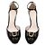 Bally Black Patent Leather Peep-Toe Heels With Bow - view 3