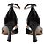 Bally Black Patent Leather Peep-Toe Heels With Bow - view 4