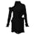 Zimmermann Mini-robe en organza plissée à volants et découpes Polyester Noir  ref.1284900
