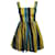Dolce & Gabbana Minivestido de seda a rayas de colores Multicolor  ref.1284904