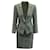 Autre Marque Conjunto de falda y blazer plateados de diseñador contemporáneo Plata Lana Acetato  ref.1284916