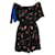 Mini abito Fendi con stampa floreale con spalle scoperte Multicolore Viscosa  ref.1284922