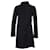 Autre Marque Cappotto di media lunghezza nero Sportmax dal design contemporaneo Elastan  ref.1284953