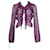 Escada Black Silk Shirt with Purple Polka Dots  ref.1284955
