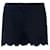 Red Valentino Scallop Cady Shorts Black Silk  ref.1284967