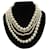 Timeless Chanel Faux Pearls Necklace Spring/ Summer 2014 Cream Metal Faux fur  ref.1284990