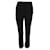 Jacquemus Pantalon noir avec fronces latérales Polyester Viscose  ref.1284992
