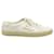 Saint Laurent Bianco S.L/06 Sneaker Court classiche ricamate in tela e pelle liscia  ref.1284998
