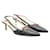 Zapatos destalonados de cuero Gucci con tacón de bambú Negro  ref.1285019