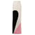 Autre Marque Jupe longue en crêpe de soie color-block Roksanda Ilincic Ayton Blanc  ref.1285024