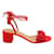 Autre Marque Designer Contemporâneo Red Wild Thing 50 Sandálias de salto médio com franjas Vermelho Suécia  ref.1285026