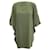 Robe ample ornée de boutons Maison Martin Margiela Polyester Vert  ref.1285044