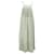Autre Marque Innika Choo Striped Maxi Dress with Embroidery White Cotton Linen  ref.1285054