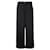 Valentino Cuffed Wide-Leg Pants Black Wool Elastane  ref.1285065