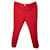 Gucci Red Pants Silk Wool  ref.1285079