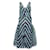Fendi blau und schwarz gestreiftes Kleid Viskose Polyamid  ref.1285081