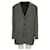 Armani Grey Textured Classic Blazer Wool Viscose Elastane  ref.1285089