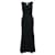 Autre Marque Monique Lhuillier Robe noire avec cristaux Polyester  ref.1285099