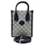 Gucci  Interlocking G Mini Tote Bag (671623) Beige Navy blue  ref.1285138