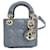 Bolso Christian Dior Cannage Micro Lady Azul  ref.1285161