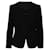 Armani Black Striped Blazer With Pleats Polyester  ref.1285189