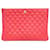 Chanel  Caviar Clutch Large Red  ref.1285213
