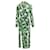 Reformation Green Print Maxi Dress With Long Sleeves And Open Back  ref.1285221