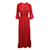 Vestido largo rojo elegante de Reformation Roja Viscosa  ref.1285223