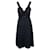 Autre Marque Vestido de noche azul oscuro de diseñador contemporáneo Seda  ref.1285234