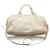 MIU MIU Croc Embossed Patent Leather Bowling Bag Cream  ref.1285242