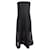 Stella Mc Cartney Stella Mccartney vestido negro sin tirantes bordado a mano Seda Algodón Poliéster  ref.1285247