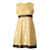 Autre Marque CONTEMPORARY DESIGNER Empire Cut Sequin Dress Golden Suede Nylon  ref.1285255