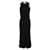 Autre Marque Contemporary Designer Long Black Evening Dress Suede Polyester  ref.1285264