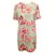 Giambattista Valli Brown Dress With Floral Print Silk Cotton  ref.1285280