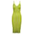 Autre Marque Dion Lee Neon Green Pleated Dress Polyester Nylon  ref.1285300