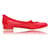 STUART WEITZMAN Zapatos planos de cuero rojo Roja  ref.1285309