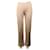 Pantalones anchos de pierna en blanco Missoni Beige Lana Nylon Rayo  ref.1285360