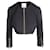 Autre Marque CONTEMPORARY DESIGNER Cropped Black Jacket Nylon Rayon  ref.1285372