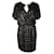 Magali Pascal Mini robe noire à sequins Rayon  ref.1285385