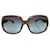 Óculos de sol quadrados BURBERRY Marrom Plástico  ref.1285439