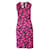 Vestido a media pierna con estampado floral rosa de Nina Ricci Negro Viscosa  ref.1285449