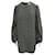 Vestido holgado de seda con estampado negro de Saint Laurent  ref.1285467
