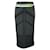 Falda gris oscuro de corte slim de Prada Negro Poliéster  ref.1285484