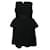 Robe bustier texturée noire Fendi Coton Polyamide  ref.1285499