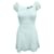REFORMATION White Short Sleeve Dress with Buttons Cream  ref.1285518