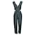 REFORMATION Striped Jumpsuit Black Viscose  ref.1285519