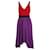 Autre Marque Black Halo Red, Black & Purple Dress Multiple colors Suede Rayon  ref.1285523