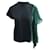 Sacai Navy Blue and Dark Green Asymmetric Top Cotton Polyester  ref.1285530