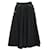 Autre Marque Contemporary Designer Black Full Circle Skirt Suede Cotton Polyester  ref.1285549