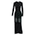 Stella Mc Cartney Stella Mccartney - Robe noire asymétrique à manches longues Polyester Rayon  ref.1285559